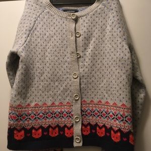 Lands Ends Girls L cardigan